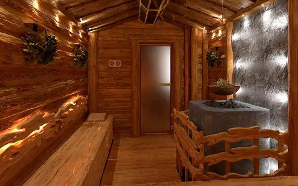 Баня в стиле леший